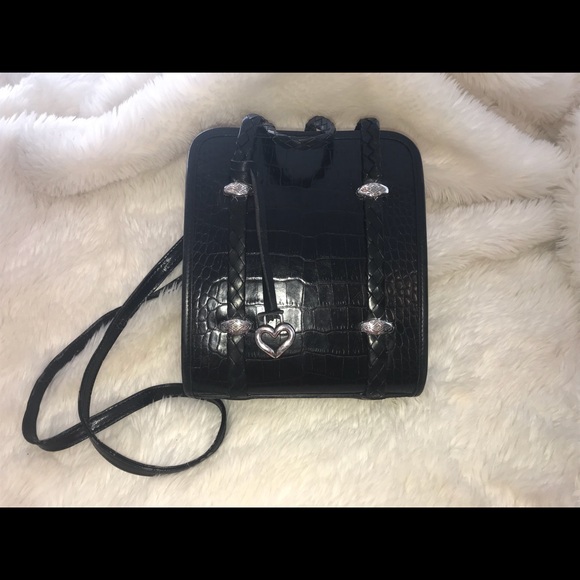 Brighton Black Cross Body/Top Handel Bag - Picture 1 of 8